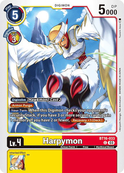 Harpymon BT16-033 Crop image Wallpaper