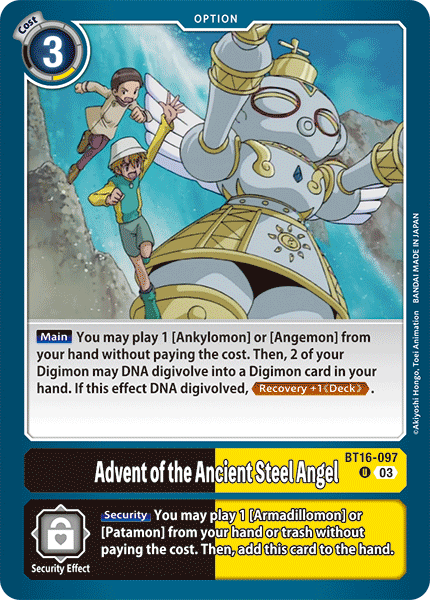 Advent of the Ancient Steel Angel BT16-097 Full hd image