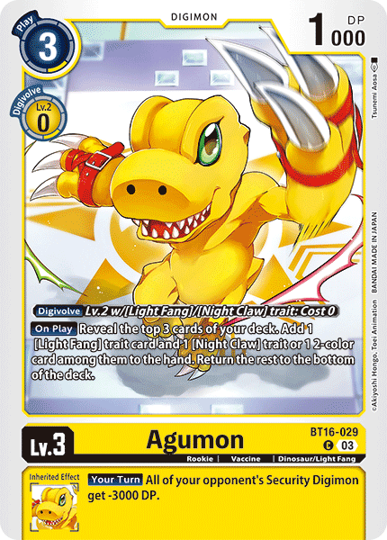 Agumon BT16-029 Full hd image