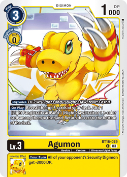 Agumon BT16-029