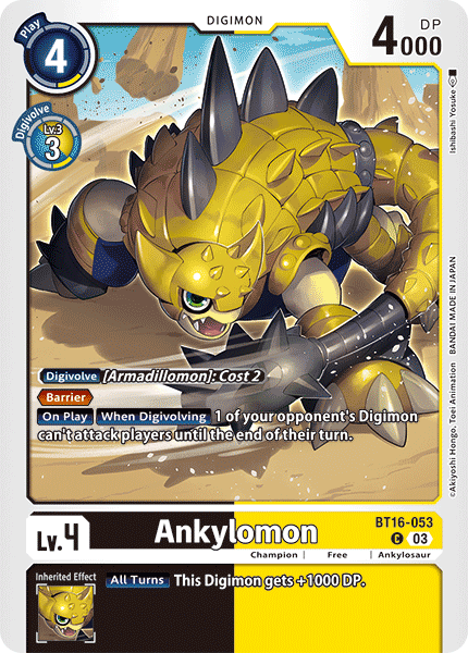 Ankylomon BT16-053 Full hd image