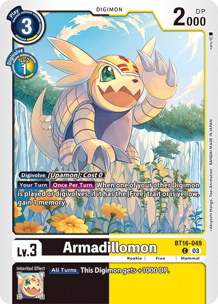 Armadillomon BT16-049 Full hd image