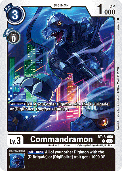 Commandramon BT16-050 Full hd image