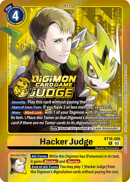 Hacker Judge BT16-086 Full hd image