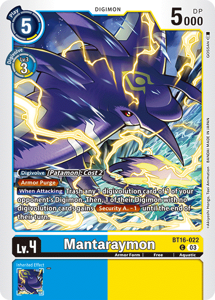 Mantaraymon BT16-022 Full hd image