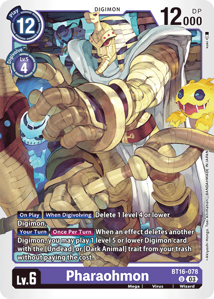 Pharaohmon BT16-078 Full hd image