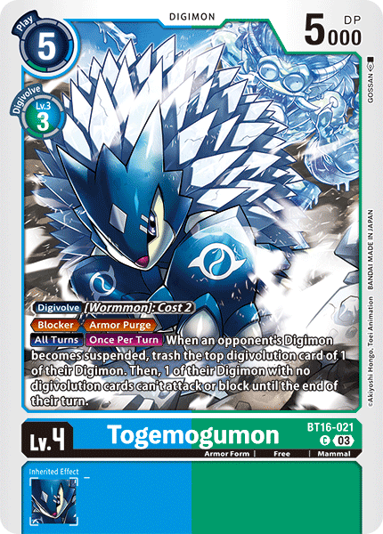 Togemogumon BT16-021 Full hd image