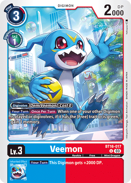 Veemon BT16-017 Full hd image