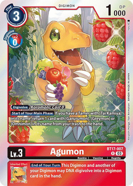 Agumon BT17-007 Crop image Wallpaper