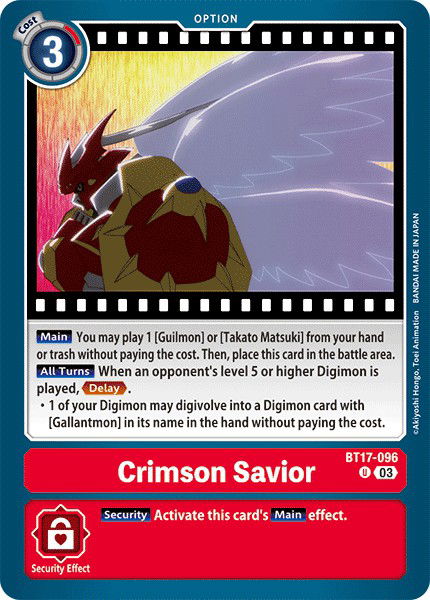 Crimson Savior BT17-096 Crop image Wallpaper