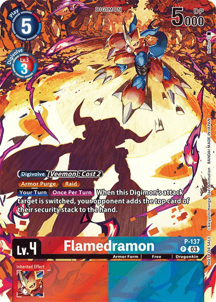 Flamedramon P-137 Crop image Wallpaper