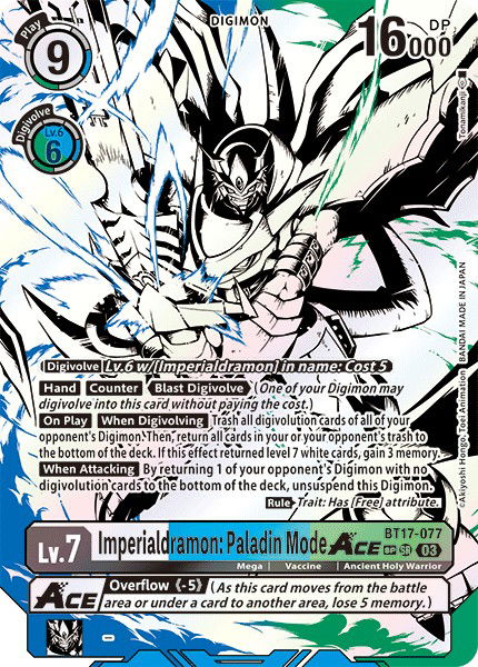 Imperialdramon: Paladin Mode ACE BT17-077 Crop image Wallpaper