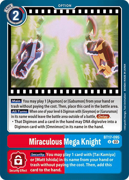 Miraculous Mega Knight BT17-095 Crop image Wallpaper