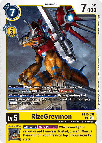 RizeGreymon BT17-037 Crop image Wallpaper