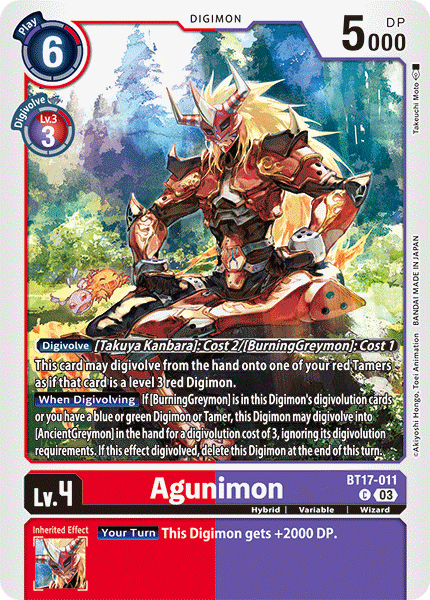 Agunimon BT17-011 Full hd image