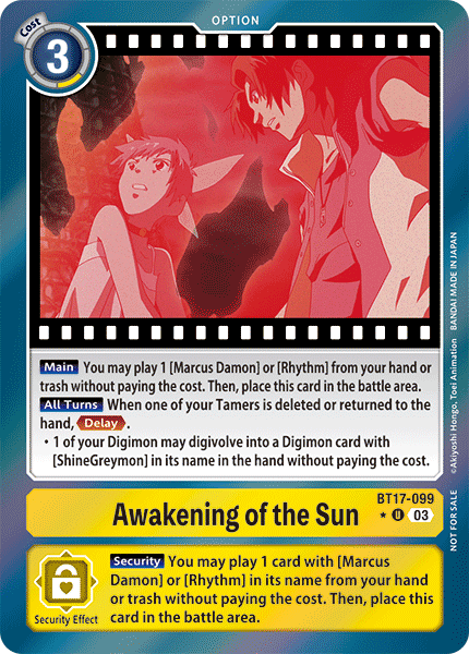 Awakening of the Sun BT17-099 Full hd image