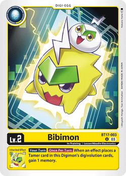 Bibimon BT17-003 image