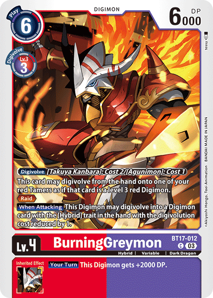 BurningGreymon BT17-012 Full hd image