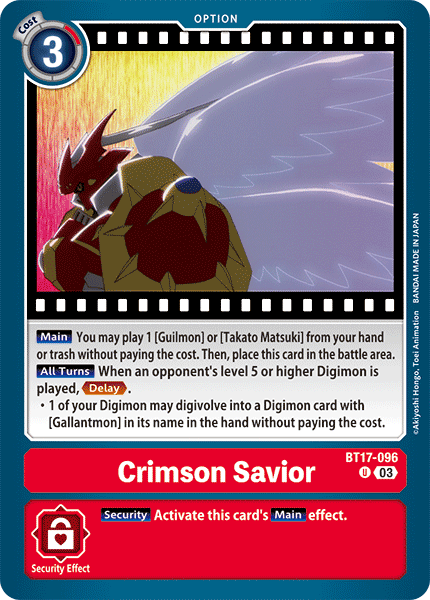 Crimson Savior BT17-096 Full hd image