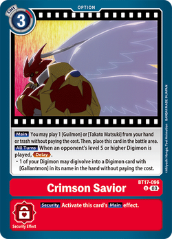 Crimson Savior BT17-096 image