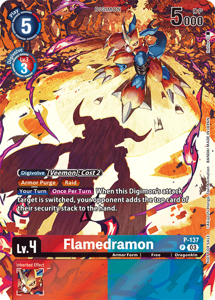 Flamedramon P-137 Full hd image