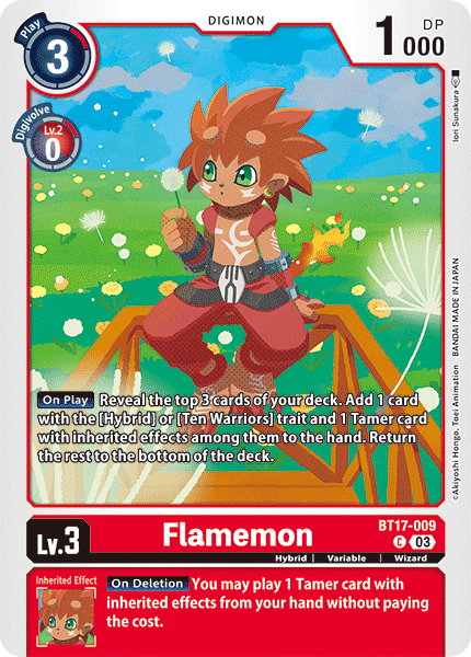 Flamemon BT17-009 Full hd image