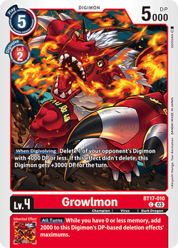 Growlmon BT17-010