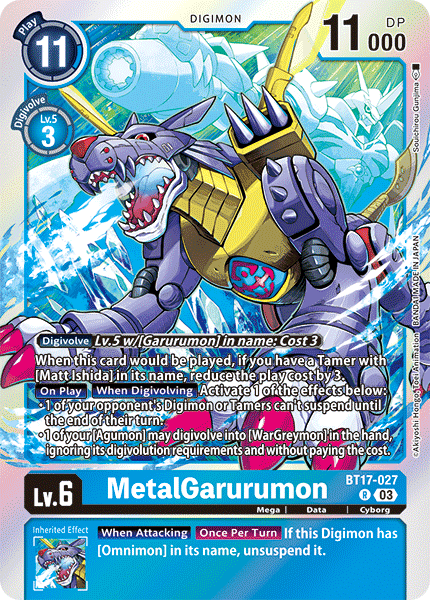 MetalGarurumon BT17-027 Full hd image