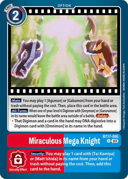 Miraculous Mega Knight BT17-095 Full hd image