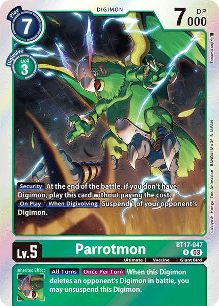 Parrotmon BT17-047 Full hd image