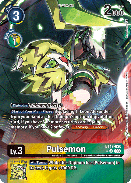 Pulsemon BT17-030 Full hd image