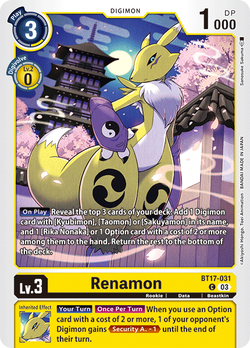 Renamon BT17-031 image