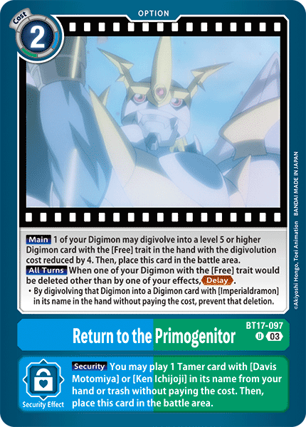 Return to the Primogenitor BT17-097 Full hd image