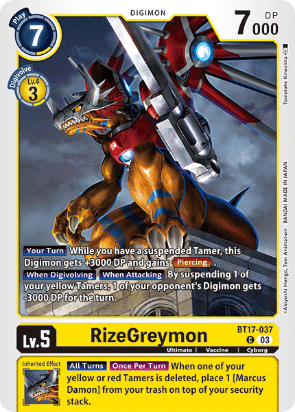 RizeGreymon BT17-037 Full hd image