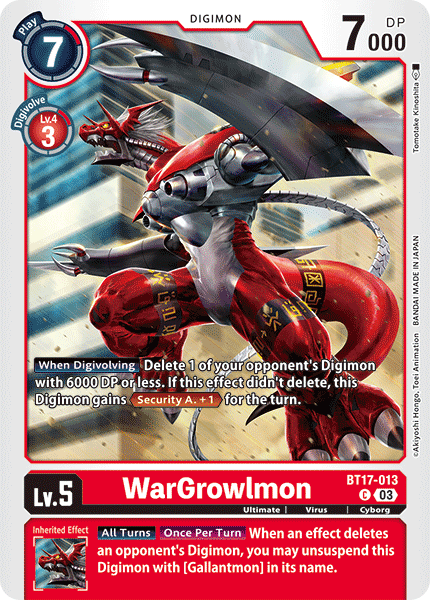 WarGrowlmon BT17-013 Full hd image