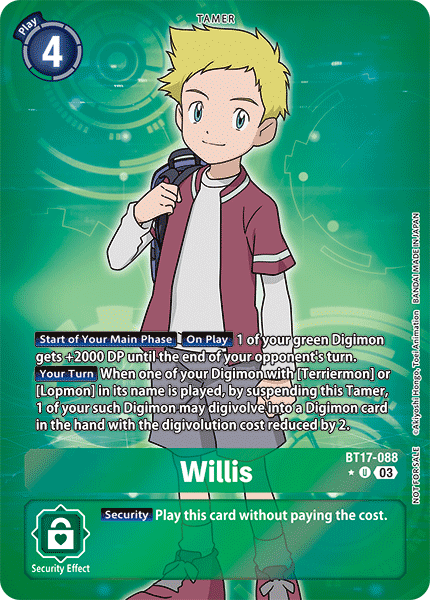 Willis BT17-088 Full hd image