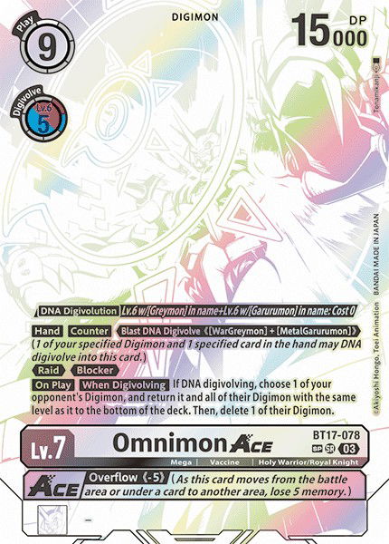 Omnimon ACE BT17-078 Crop image Wallpaper