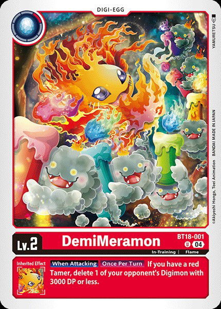 DemiMeramon BT18-001 Crop image Wallpaper