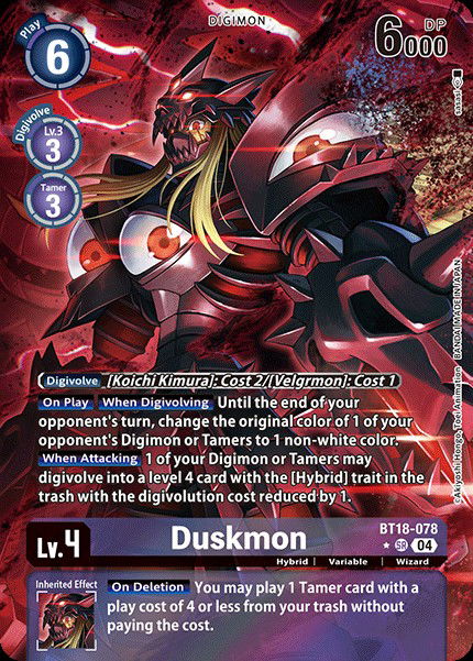 Duskmon BT18-078 Crop image Wallpaper