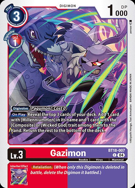 Gazimon BT18-007 Crop image Wallpaper