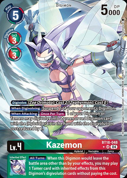 Kazemon BT18-048 Crop image Wallpaper