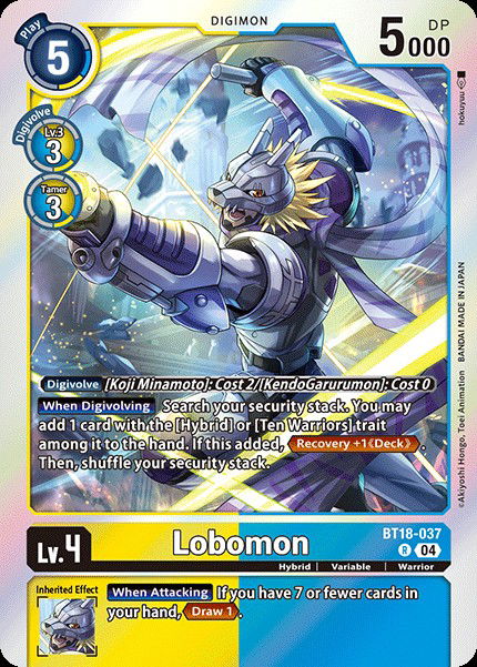 Lobomon BT18-037 Crop image Wallpaper