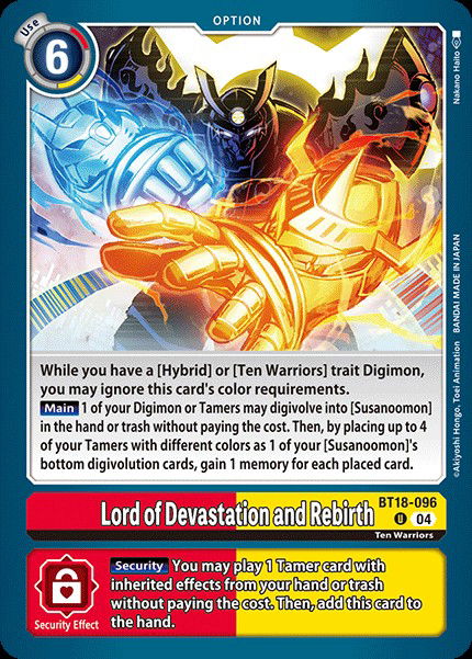 Lord of Devastation and Rebirth BT18-096 Crop image Wallpaper