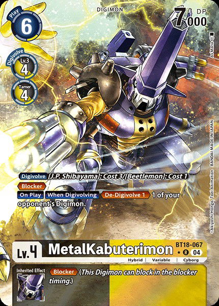 MetalKabuterimon BT18-067 Crop image Wallpaper