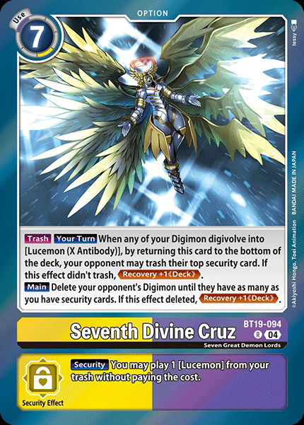 Seventh Divine Cruz BT19-094 Crop image Wallpaper