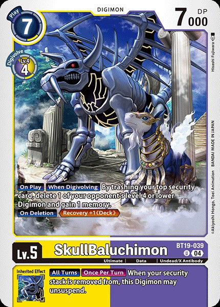 SkullBaluchimon BT19-039 Crop image Wallpaper