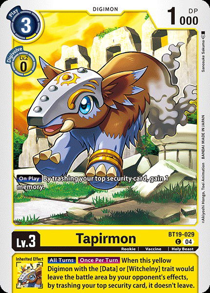 Tapirmon BT19-029 Crop image Wallpaper