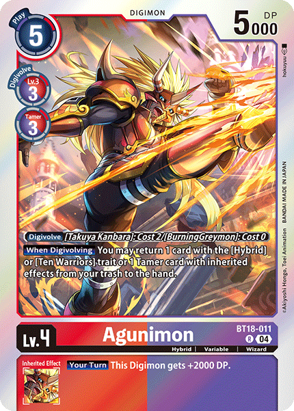 Agunimon BT18-011 Full hd image