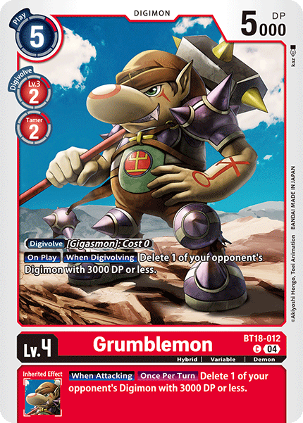 Grumblemon BT18-012 Full hd image