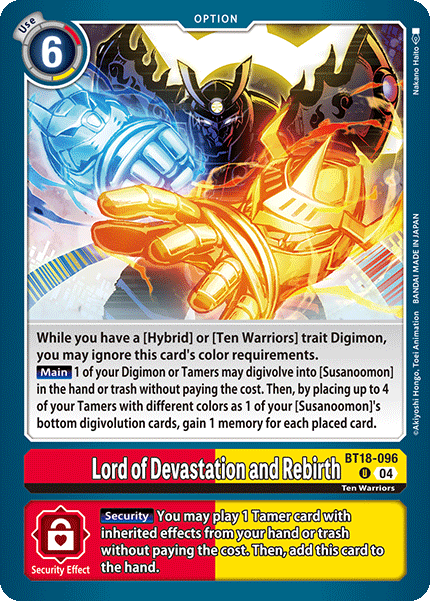 Lord of Devastation and Rebirth BT18-096 Full hd image